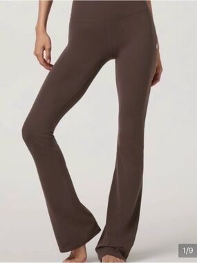NWT Vuori AllTheFeels Slim Flare Pants for Yoga or Dance in Java Brown